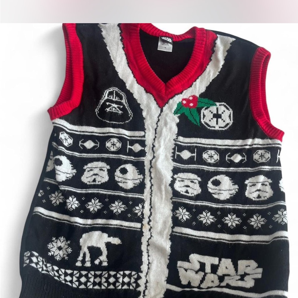Star Wars Red and Black Knit Sweater